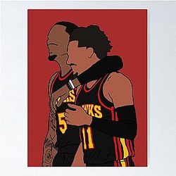 Trae Young and Dejounte Murray Poster