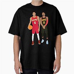 Atlanta Hawks - Dejounte Murray v Trae Young Oversized T-Shirt