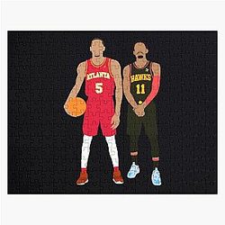 Atlanta Hawks - Dejounte Murray 5 Trae Young 11 Jigsaw Puzzle
