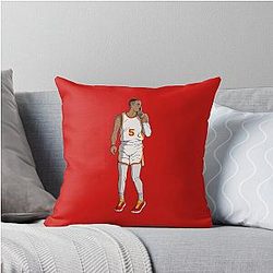 DeJounte Murray - Atlanta Hawks Basketball Throw Pillow