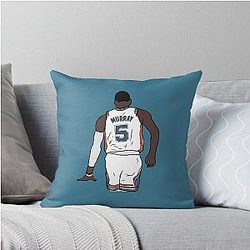 Dejounte Murray Too Small Throw Pillow