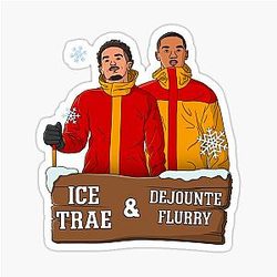 Ice Trae DeJounte Flurry - Trae Young and Murray - Atlanta Basketball Sticker