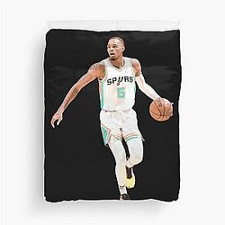 Dejounte Murray Basketball Duvet Cover