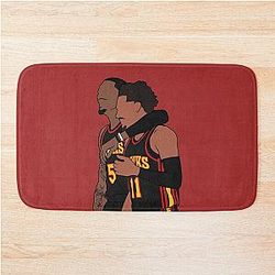 Trae Young and Dejounte Murray Bath Mat
