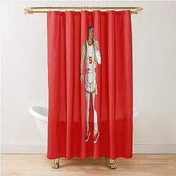 DeJounte Murray - Atlanta Hawks Basketball Shower Curtain