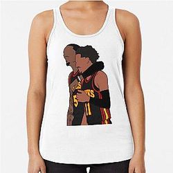 Trae Young & Dejonte Murray Hawks Racerback Tank Top