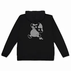 Walking Mushroom In Back Delicious in Dungeon Hoodies