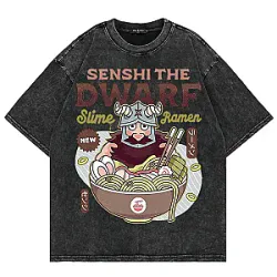 Senshi The Dwarf Slime Ramen LA0209 Delicious in Dungeon Wash T-Shirts