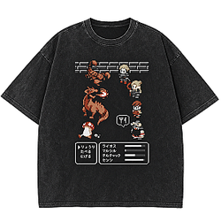 Retro RPG Pixel Art Party & Monsters LA0809 Delicious in Dungeon Wash T-Shirts
