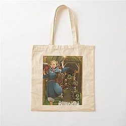 Dungeon Meshi  Delicious in Dungeon - Reading Magical spell Cotton Tote Bag