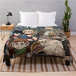Delicious in Dungeon - Cover image Throw Blanket