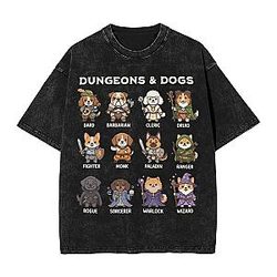 Dungeons Dogs PTTT2206 Washed  Delicious in Dungeon T-Shirts