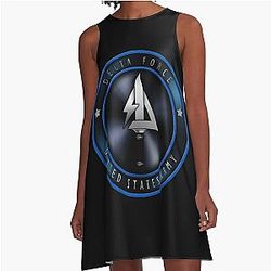 Delta Force Logo A Line Kleid