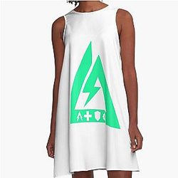 Delta Force Spiel, Logo für T-Shirts, Grün Weiß A-Line Kleid