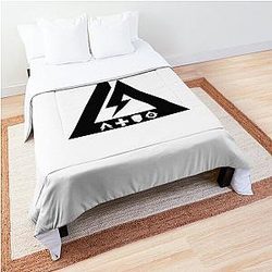 Delta Force Game Logo Black and White Comforter