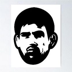 Demian Maia Black Poster