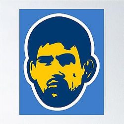 Demian Maia Blue Poster