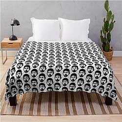 Demian Maia Black Throw Blanket