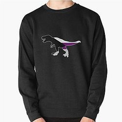 Demisexual Sweatshirts - Demisexual Dinosaur Demisexuality Dino Pullover Sweatshirt RB0403