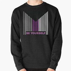 Demisexual Sweatshirts - Be Yourself Demisexual Pride Pullover Sweatshirt RB0403