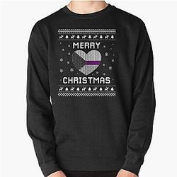 Demisexual Sweatshirts - Demisexual Christmas Demisexuality Ugly Sweater Pullover Sweatshirt RB0403