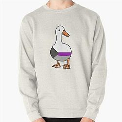 Demisexual Sweatshirts - Demisexual Duck Demisexual Pride Pullover Sweatshirt RB0403