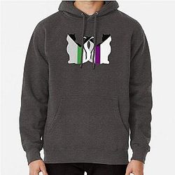 Demisexual Hoodies - Demiromantic Demisexual Pride Cats Pullover Hoodie RB0403