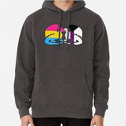Demisexual Hoodies - Pan Demisexual Pride Dragons Pullover Hoodie RB0403