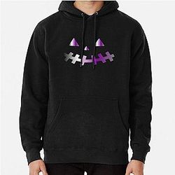Demisexual Hoodies - demisexual halloween face Pullover Hoodie RB0403