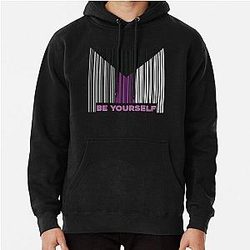 Demisexual Hoodies - Be Yourself Demisexual Pride Pullover Hoodie RB0403