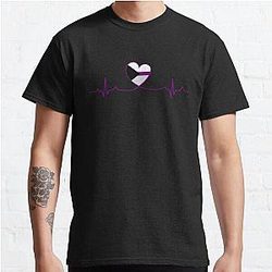 Demisexual T-Shirts - Demisexual Heartbeat Classic T-Shirt RB0403