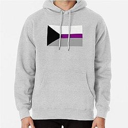 Demisexual Hoodies - Demisexual Pride Flag Pullover Hoodie RB0403