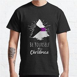 Demisexual T-Shirts - Demisexual Christmas Demisexuality Be Yourself Classic T-Shirt RB0403
