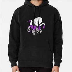 Demisexual Hoodies - Demisexual Octopus Demisexual Pride Pullover Hoodie RB0403