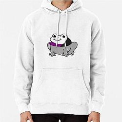 Demisexual Hoodies - Demisexual Frog Demisexual Pride Pullover Hoodie RB0403
