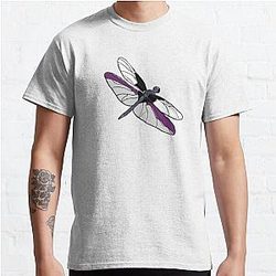Demisexual T-Shirts - Demisexual Dragonfly Classic T-Shirt RB0403
