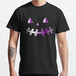 Demisexual T-Shirts - demisexual halloween face Classic T-Shirt RB0403