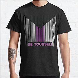 Demisexual T-Shirts - Be Yourself Demisexual Pride Classic T-Shirt RB0403