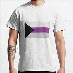 Demisexual T-Shirts - Demisexual Flag Demisexual Activism Demisexual Flag Demisexual Colors Demisexual Supporter Funny Demisexual Meme Gift Demisexuality Gift LGBT LGBTQ Gay Classic T-Shirt RB0403