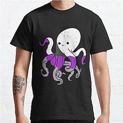 Demisexual T-Shirts - Demisexual Octopus Demisexual Pride Classic T-Shirt RB0403