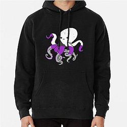 Demisexual Hoodies - Demisexual Octopus Demisexual Pride Pullover Hoodie RB0403