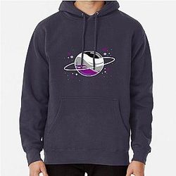 Demisexual Hoodies - Demisexual Outer Space Planet Demisexual Pride Pullover Hoodie RB0403