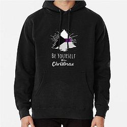 Demisexual Hoodies - Demisexual Christmas Demisexuality Be Yourself Pullover Hoodie RB0403