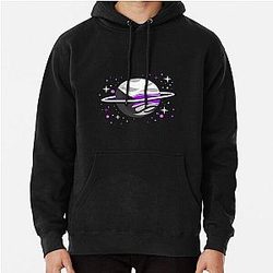 Demisexual Hoodies - Demisexual Outer Space Planet Demisexual Pride Pullover Hoodie RB0403