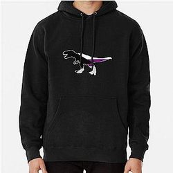 Demisexual Hoodies - Demisexual Dinosaur Demisexuality Dino Pullover Hoodie RB0403