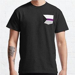 Demisexual T-Shirts - Demisexual Pride Pocket Classic T-Shirt RB0403