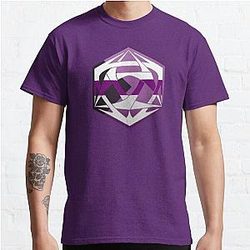 Demisexual T-Shirts - Celtic D20 . Demisexual Pride Classic T-Shirt RB0403