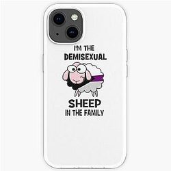 Demisexual Cases - Demisexual Sheep Demisexual Activism Demisexual Flag Demisexual Colors Demisexual Supporter Funny Demisexual Meme Gift Demisexuality Gift LGBT LGBTQ Gay iPhone Soft Case RB0403