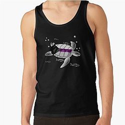 Demisexual Tank Tops - Demisexual Turtle Tank Top RB0403