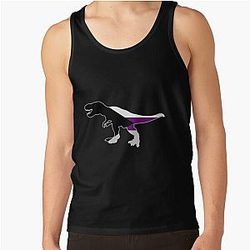 Demisexual Tank Tops - Demisexual Dinosaur Demisexuality Dino Tank Top RB0403